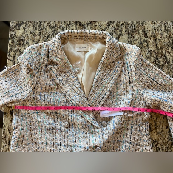 Women’s Six/Fifty - Katy Tweed Textured Blazer - Picture 9 of 15